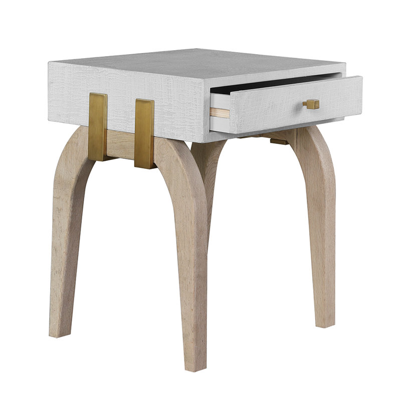 Hermosillo 41cm W Solid Wood Bedside Table