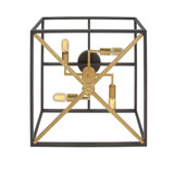 Medallion 4 - Light 14'' Caged Square / Rectangle Flush Mount