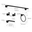 Stainless Steel Wall-Mounted 5-piece bathroom hardware set-112581020