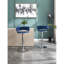 2 tabourets de bar en velours bleu - base en métal avec placage pour une apparence attrayante en velours réglable en hauteur, repose-pieds ergonomique-1632804862