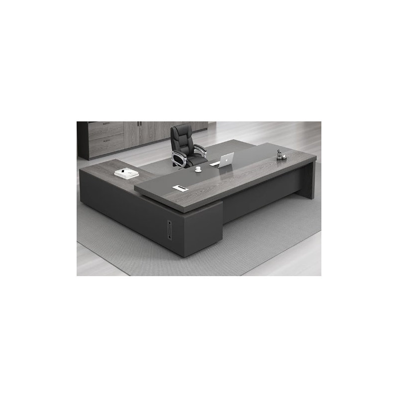 Naama L-Shaped Executive Desk, 75cm H x 180cm W x 80cm D