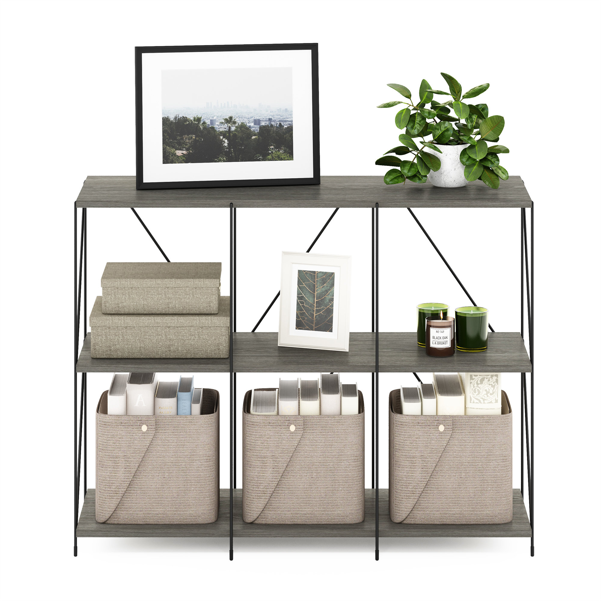 17 Stories Townville Step Bookcase Wayfair