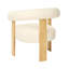 Upholstered Boucle Armchair-560419374-560419375