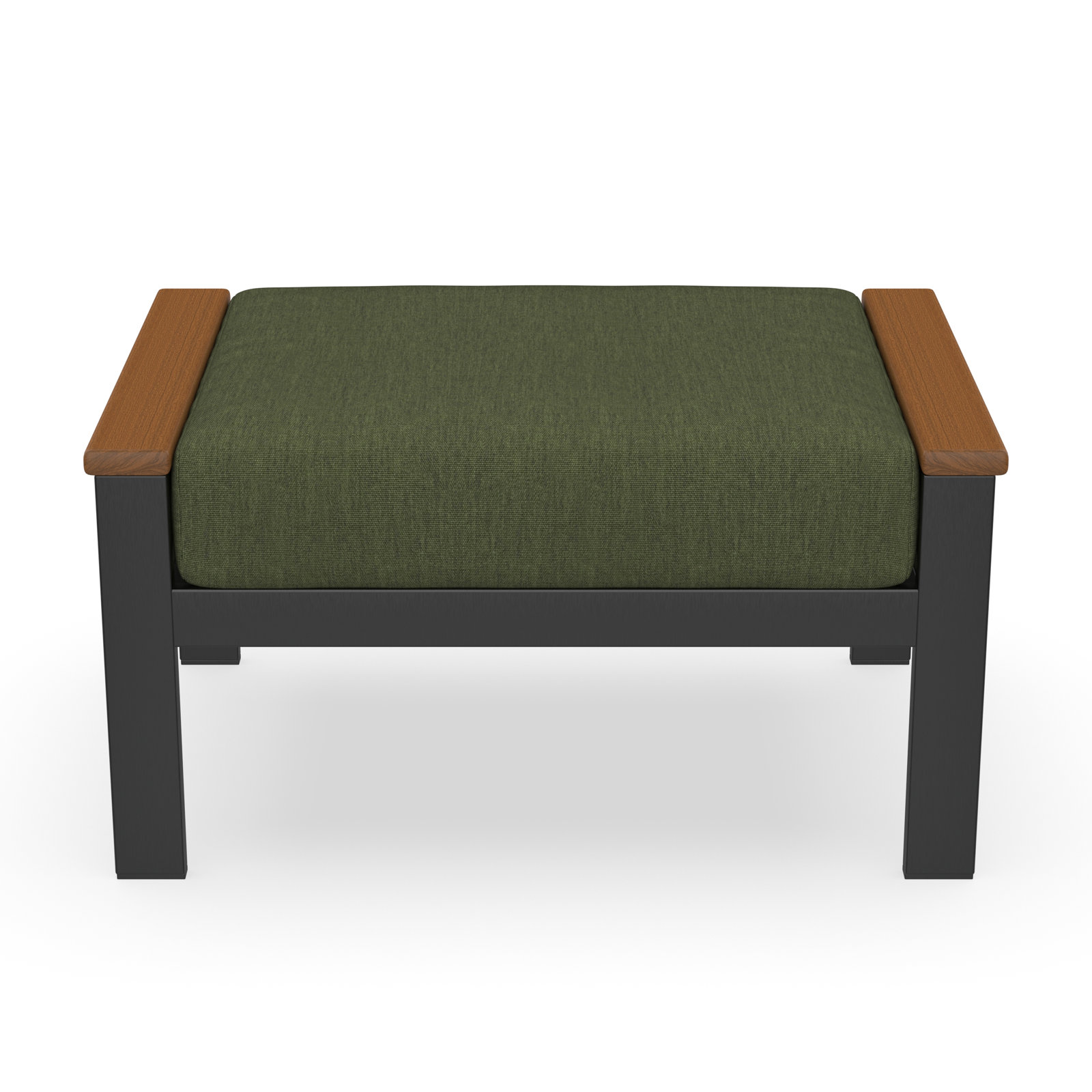 Townsend Sunbrella® Patio Ottoman, Sunbrella Canvas Fern, Yes, Brown