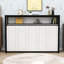 Lit escamotable simple en bois avec tablettes-1388943590