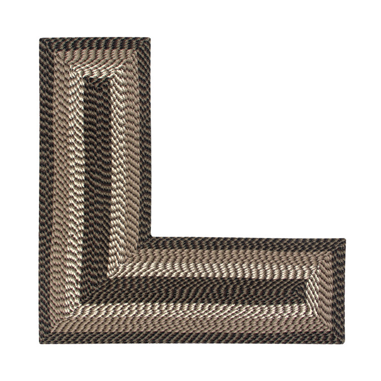 Vienne Solid Color Machine Made Braided Polypropylene Octagon Indoor Outdoor Area Rug