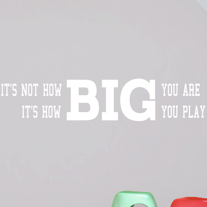 Adhésif décoratif «how you play you play, Blanc