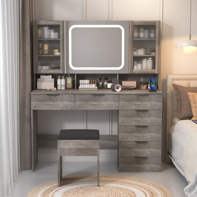 Ensemble de coiffeuse avec USB