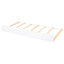 Lit blanc avec tablettes coulissantes, lit gigogne simple, 2 tiroirs et construction stable en bois, tiroirs doubles, fabrication solide, aucun sommier requis