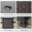Square Steel Propane Fire Pit Table