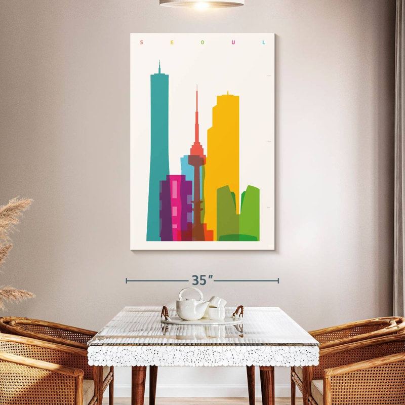 Sireci Vibrant Seoul, 51" H x 34" W