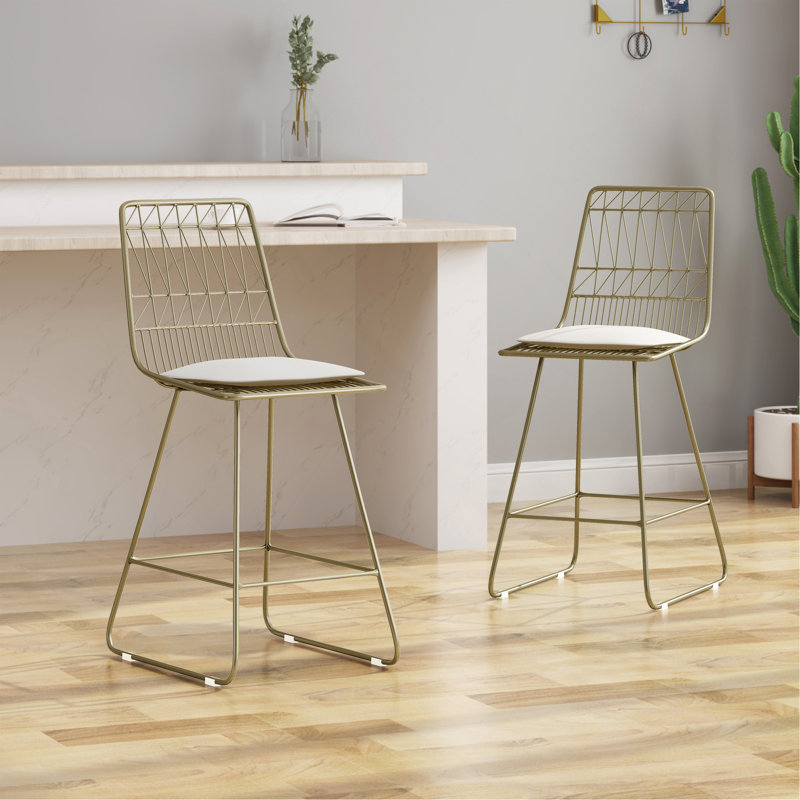 Tabouret de comptoir, Doré
