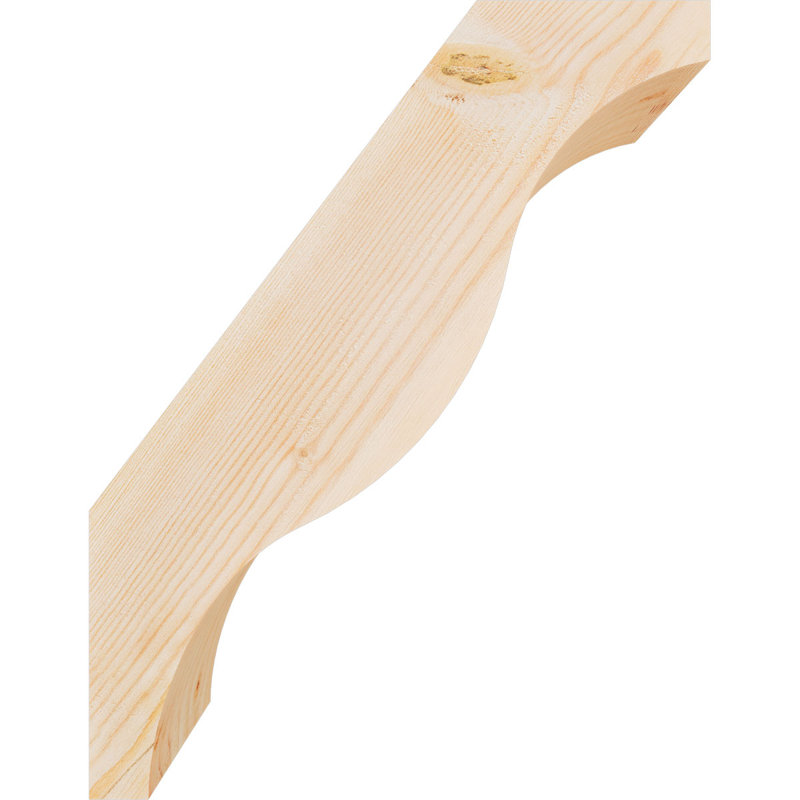 Attelle de genou Funston, Sapin de Douglas, Lisse, H 18 po x l 5,5 po x P 14 po