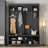 Modern Hallway Hall Tree with Metal Hooks & Storage Bench | Multi-Functional Entryway Coat Rack with Shoe Cubbies | Hall Tree for Living Room, Mudroom, or Entryway | 59.1" W x 77.3" H-206737363