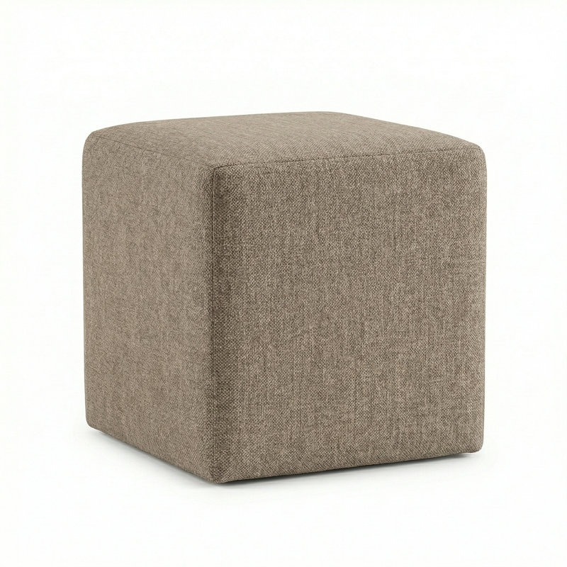 Berlin Gardens Lilly Hive 16" Square Pouf, Beige