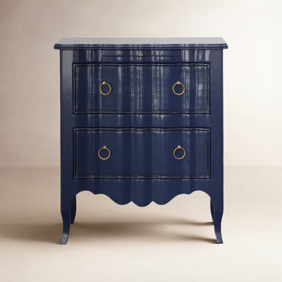 Lanora Solid Wood 2 - Drawer Accent Chest by Birch Lane