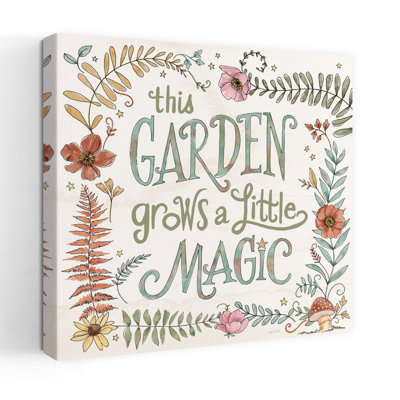 Garden Garden Fairies Vi With Ferns Floral Art