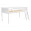 Lit mezzanine simple avec rangement portable-256205596