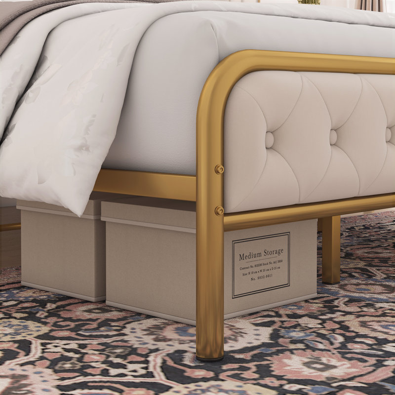Lit plateforme tapissier de luxe Holdsworth, Très grand