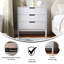Commode à 3 tiroirs en bois avec glissières à roulement lisse pour chambre d'enfant-1450954877