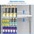 11.6 Cu. Ft. Commercial Upright Beverage Display Refrigerator with Double Glass Door, Adjustable Shelves, and LED Lighting for Restaurant, Bar, and Shop