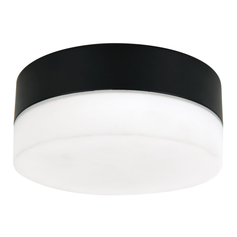 Ensemble de lumières DEL intégrées climatiques climatiques noires, Noir