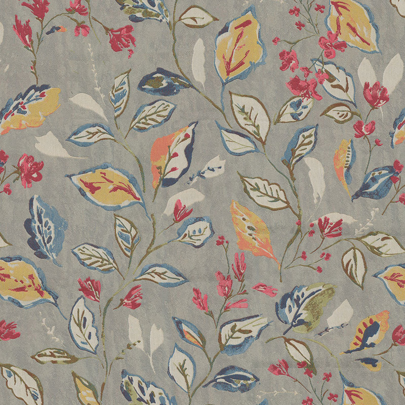 Tissu jacquard Abbeyshea Hazel par The Yard, Argenté