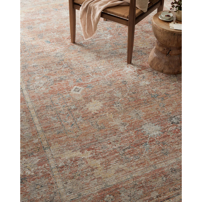 Sunset Multi Floral Synthetic Runner Rug 2'7" x 12'