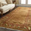 Tapis brun en laine noué à la main Brannon-256587248