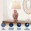 Lampe de table 29,5 po bleu / blanc Deziree-123430917
