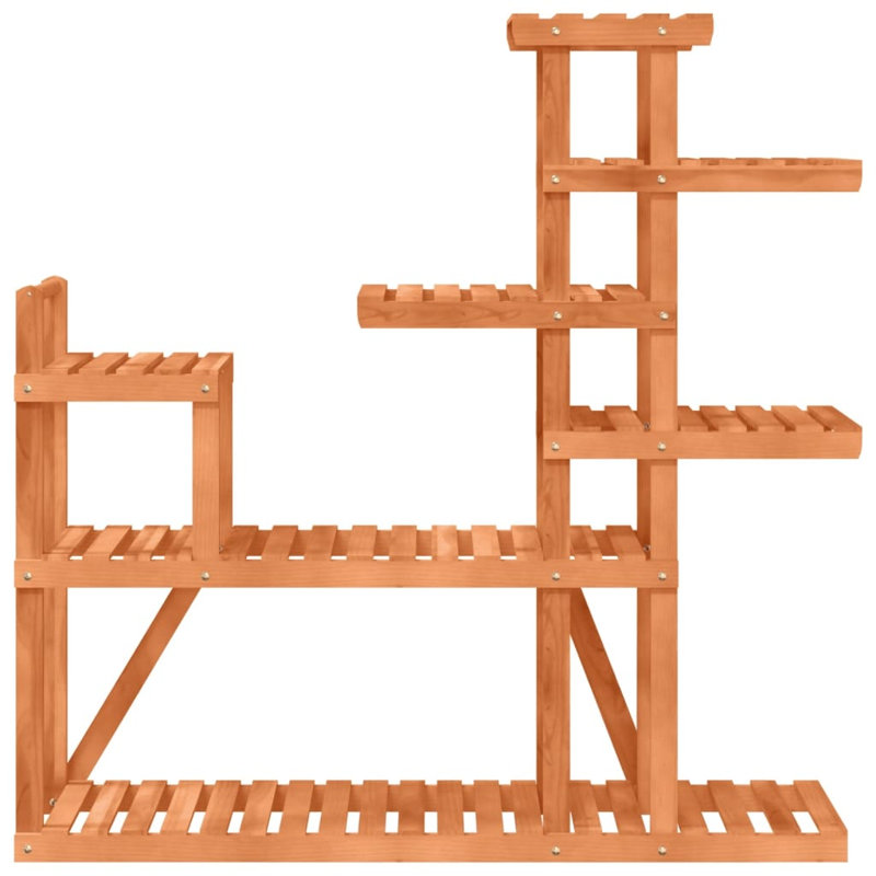Fabius Wood Plant Stand, Brown