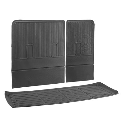 Cargo Mats Compatible Chevrolet Tahoe And GMC Yukon 2021-2024, Custom Fit TPE Cargo Liner Set For Suvs, Trunk And Rear Back Seat Protector Replacement, Trunk Mat And Backrest Mats