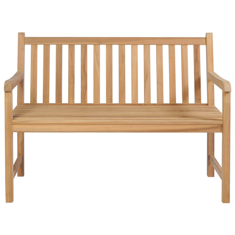 Banc de jardin en teck, Vin rouge