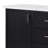 3-drawer Marble Top Sideboard Buffet Rustic Espresso