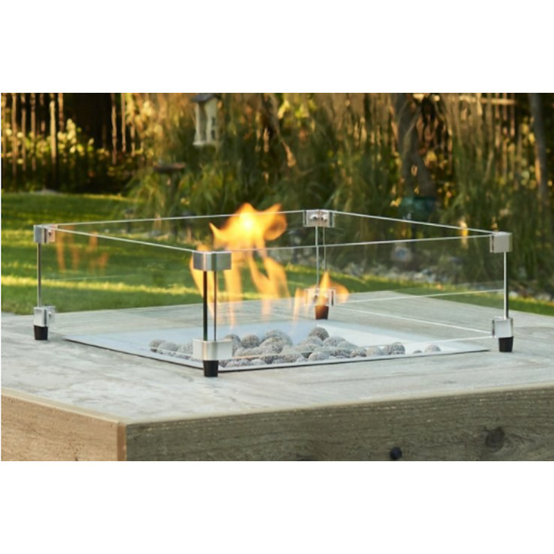 Bazaar Square Fire Pit Flame Guard