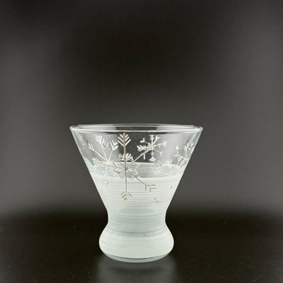 Winter Wonderland Snowflake Cosmopolitan Glass S/2