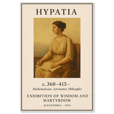 Early Female Scientist Canvas Famous Women Poster by Art Remedy