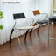Chaise d'appoint à dossier bas noir et blanc (ensemble de 2)-129993754