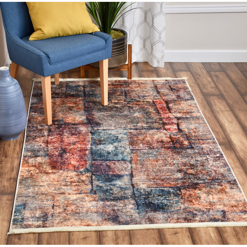 Amadeo Geometric Indoor Rug, Rectangle 4' x 6'