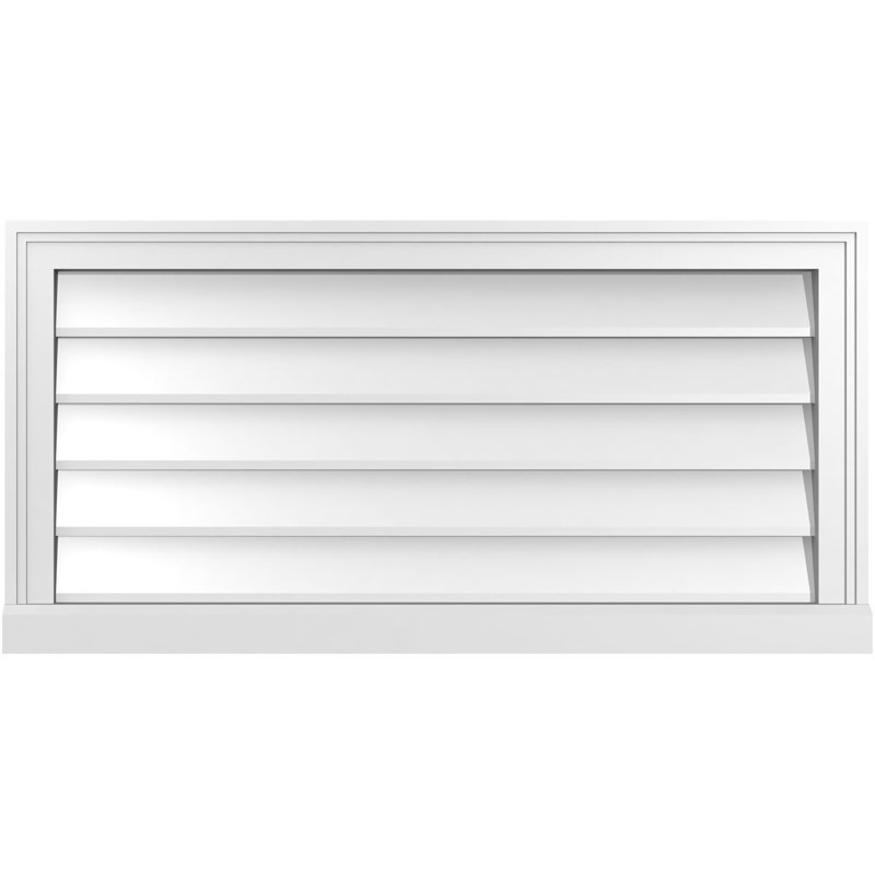 Cadre de seuil Brickmould, brun clair apprêté, H 18 po x l 36 po x P 2 po