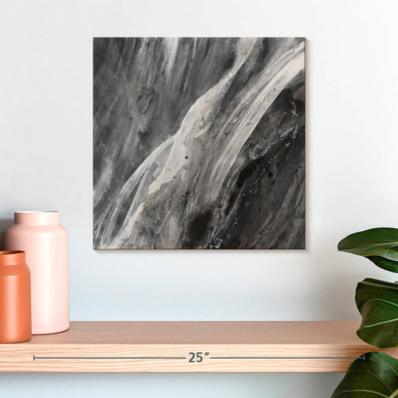 Dark Grey Splash, 16" H x 16" W