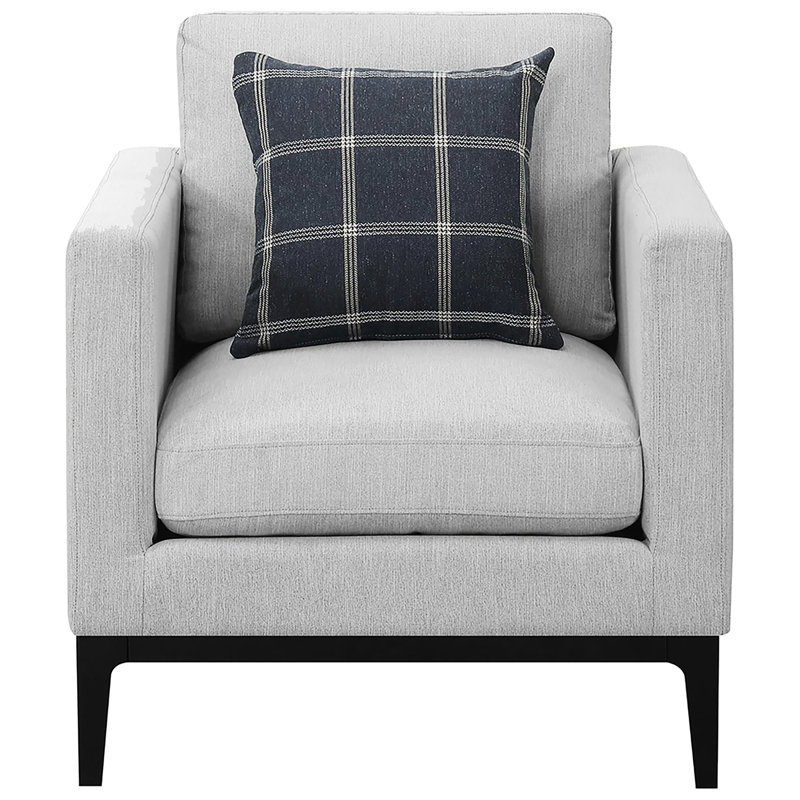 Chaise grise pour la détente - Siège et dossier