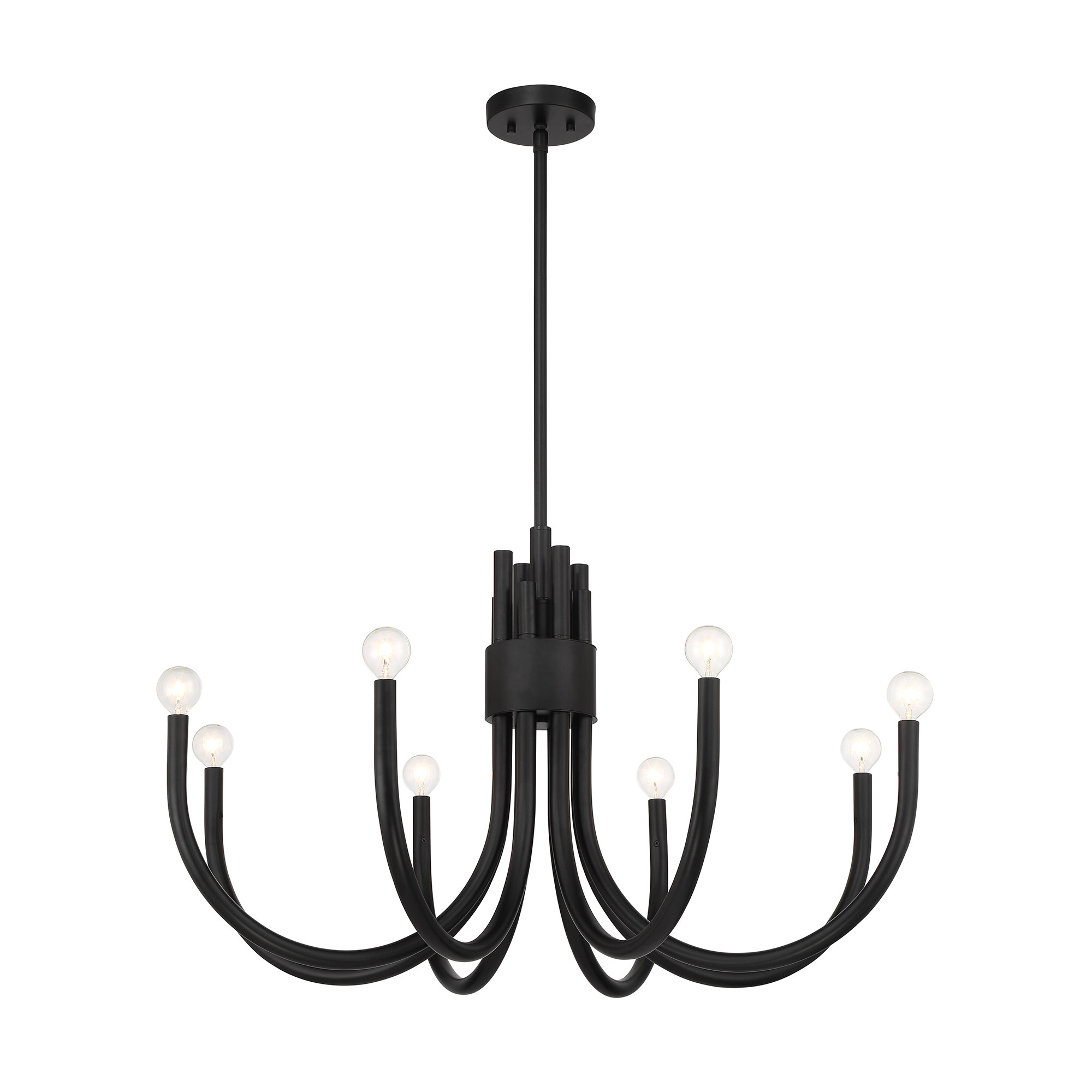 Sorrento 8-Light Chandelier, Black