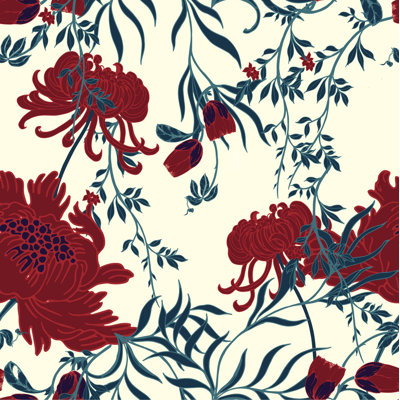 Peel & Stick Floral Roll