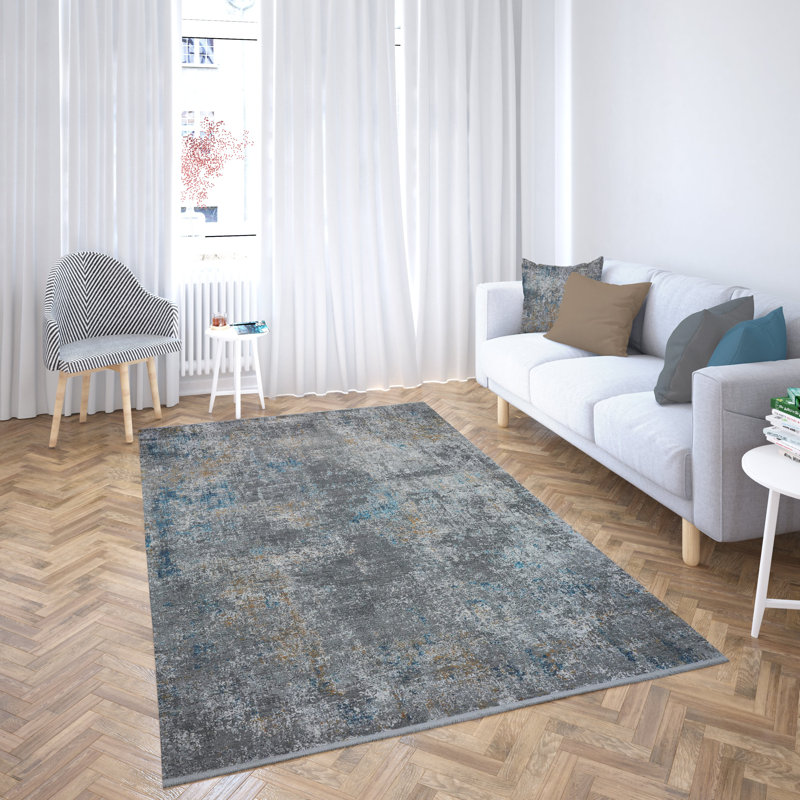 Tapis marocain en viscose / polyester tissé à la machine marocain, Rectangle 5 pi 5 po x 7 pi 7 po