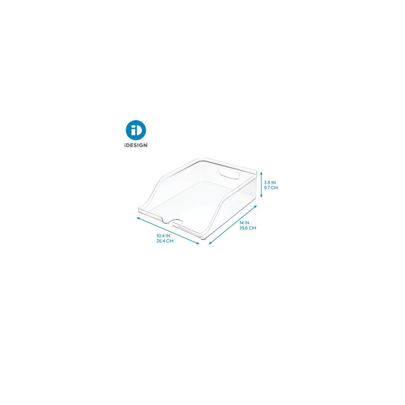 Réfrigérateur et bac à soda en plastique iDesign Crisp, transparent
