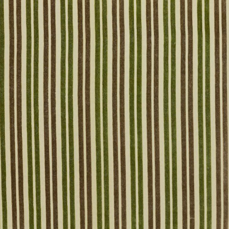 Suite Kinsington Stripe Fabric, Khaki/Green