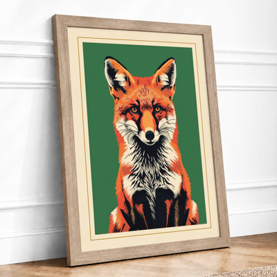 Fox Gaze Modern - Framed Print