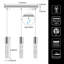 Led Bubble Crystal Chrome Dimmable Pendant