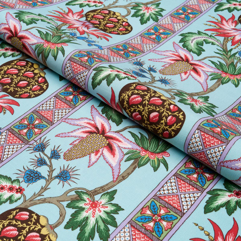 Bailey Botanical Fabric, Azure